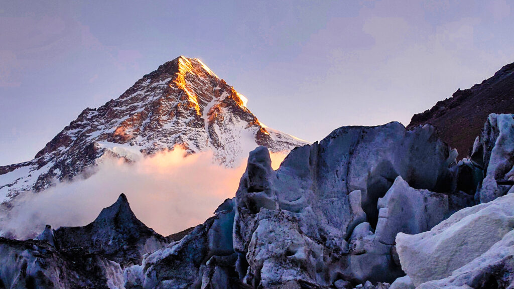 Pakistan 2022, Broad Peak, w drodze do obozu 1, widok na K2
